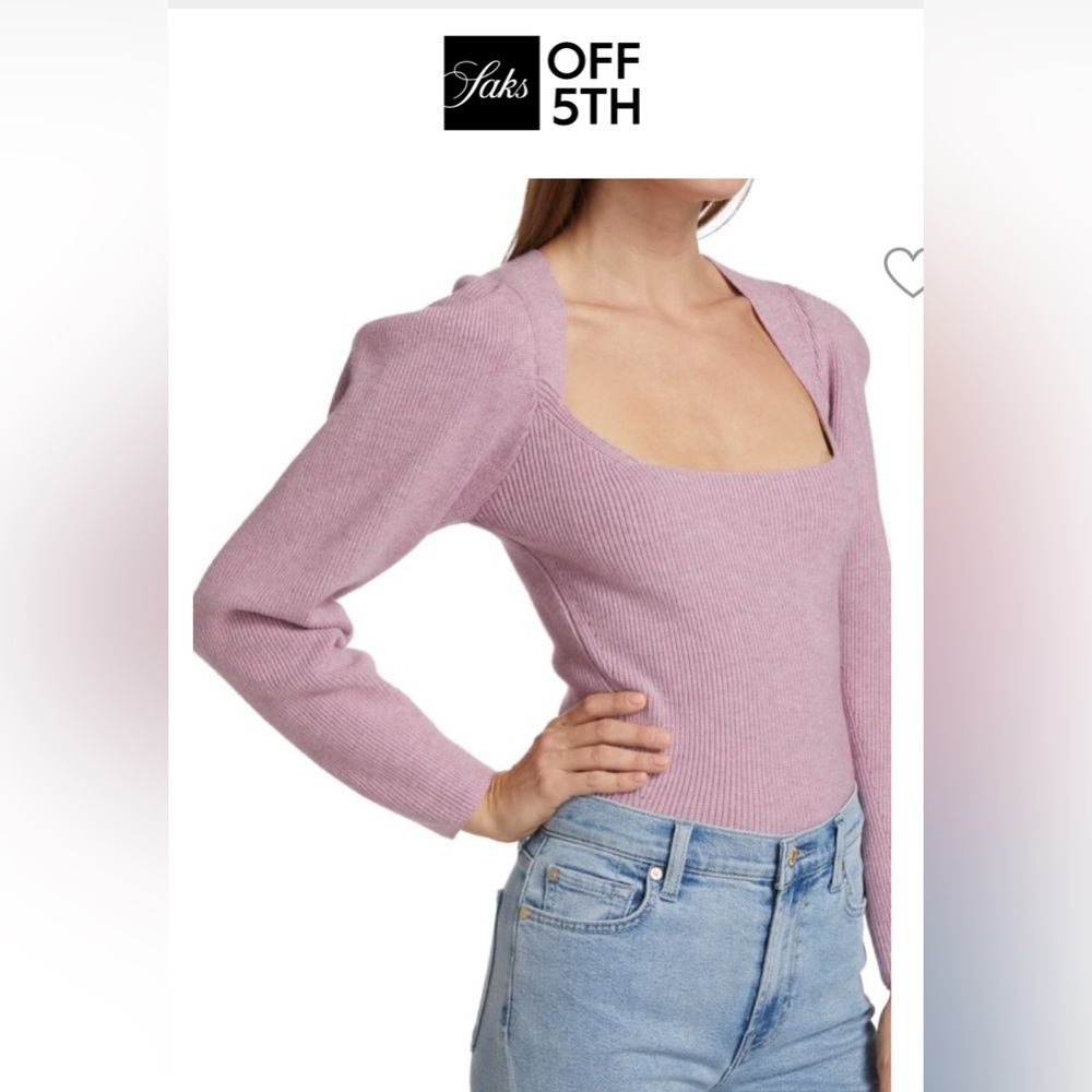 NWOT ASTR the label Catalina Cut-Out Sweater size small lilac color - Picture 4 of 11